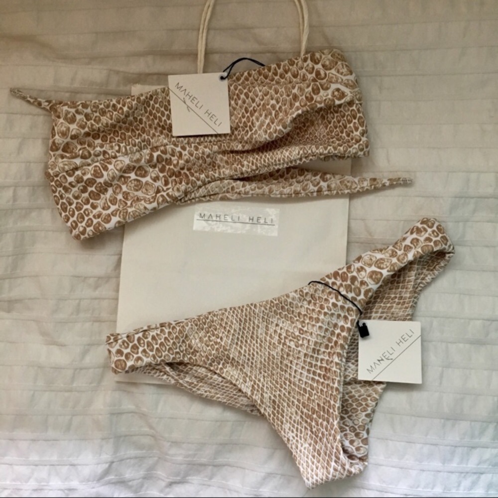 Maheli Heli Snake Print Bikini